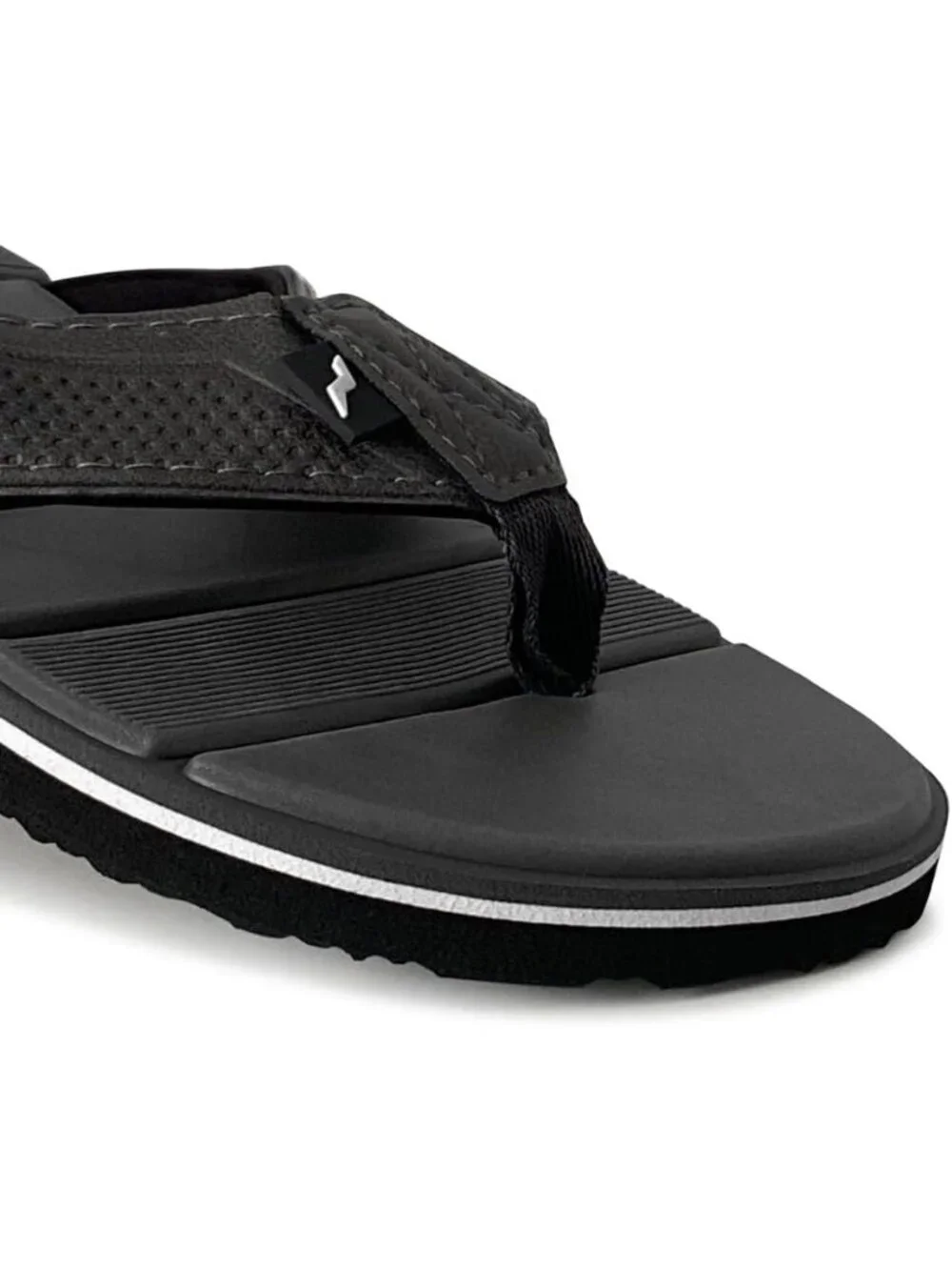 Norty Thong Men's Black Grey Footwear For Summer Comfortable Sandals Casual